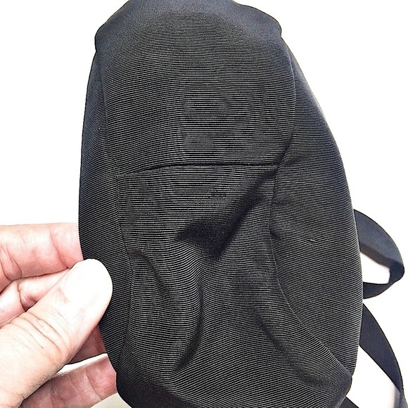 VINTAGE Black Faille Evening Bag - Picture 7 of 8